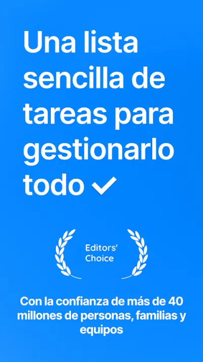 Captura 1 de Any.do: Lista de Tareas