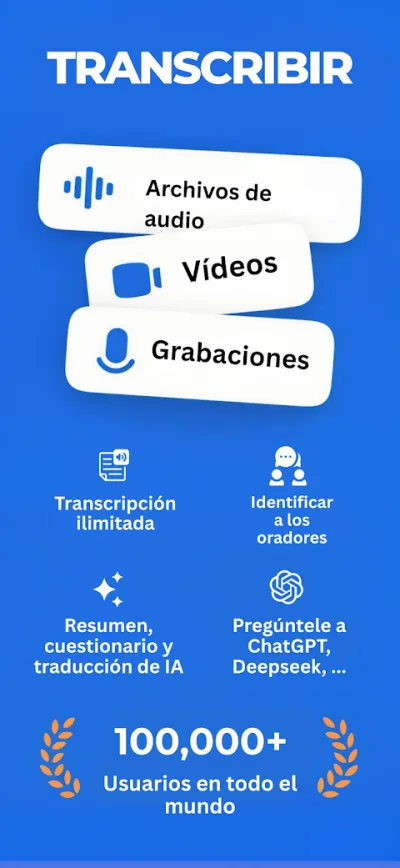 Captura 1 de Transcribir Audio a Texto