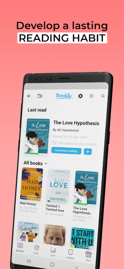 Captura 1 de Bookly: Seguimiento de Lectura