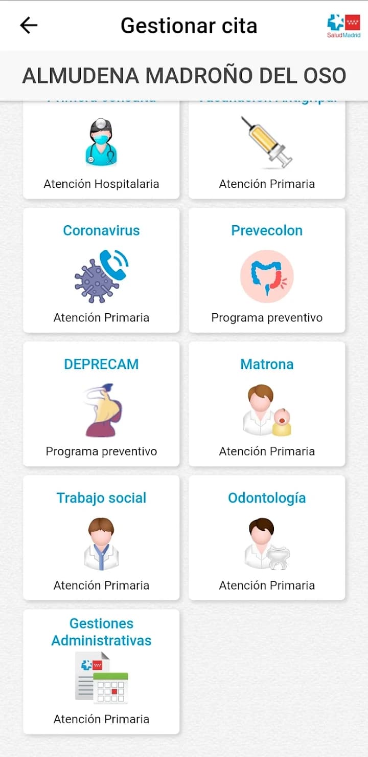 Captura 3 de Cita Sanitaria Madrid