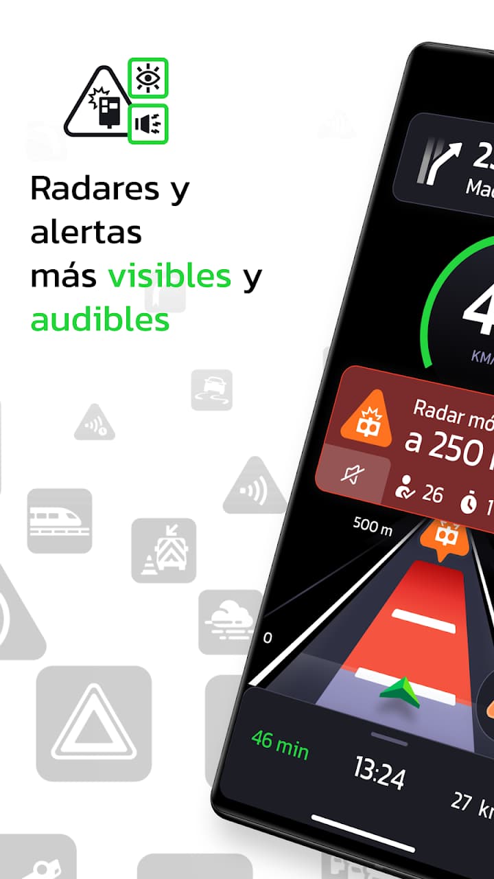 Captura 1 de Coyote: avisador radares, GPS