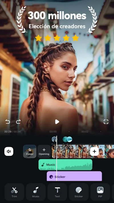Captura 1 de FilmoraHD - AI Video Creator
