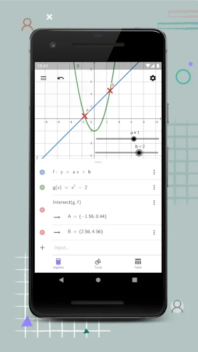 Captura 1 de GeoGebra Calculadora Gráfica