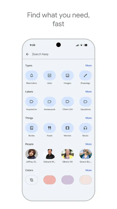 Captura 4 de Google Keep: notas y listas