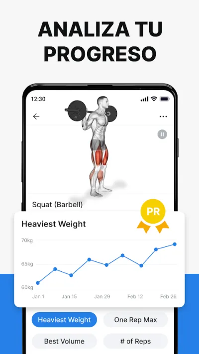 Captura 3 de Hevy: Registro de Gimnasio