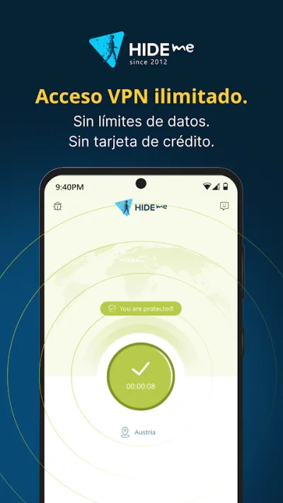 Captura 1 de hide.me VPN