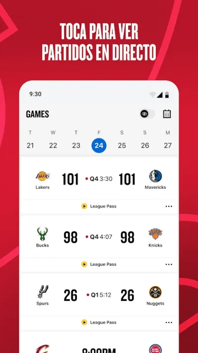 Captura 2 de NBA: Baloncesto en directo