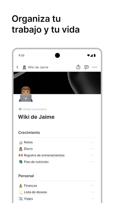 Captura 3 de Notion: Notas, tareas e IA