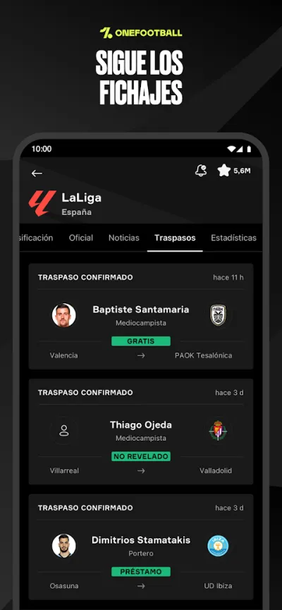 Captura 3 de OneFootball - Fútbol en directo