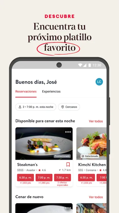 Captura 2 de OpenTable