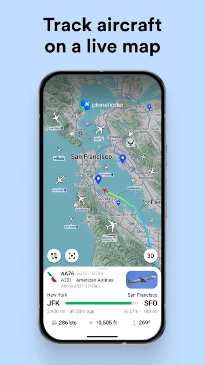 Captura 4 de Plane Finder: Rastreador de Vuelos