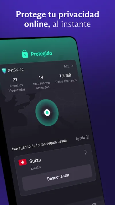 Captura 2 de Proton VPN: Rápida y Segura
