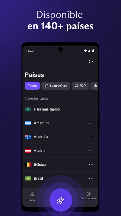 Captura 3 de Proton VPN: Rápida y Segura