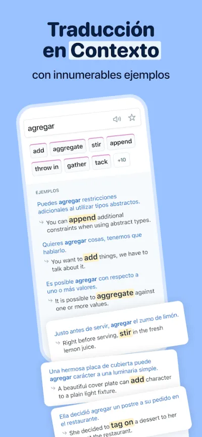 Captura 2 de Reverso: Traductor y Diccionario