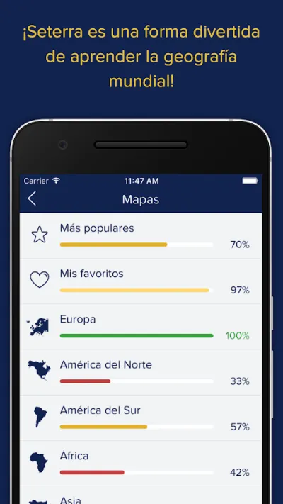 Captura 1 de Seterra: Juegos de Geografía