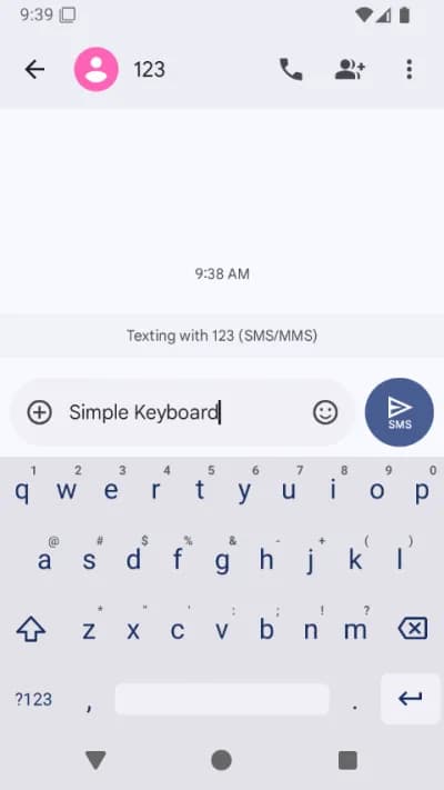 Captura 1 de Simple Keyboard