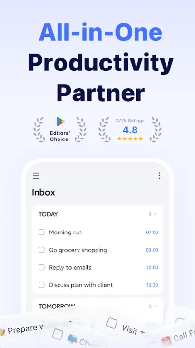 Captura 1 de TickTick: lista de tareas