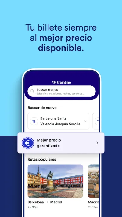 Captura 2 de Trainline: Billetes de Tren