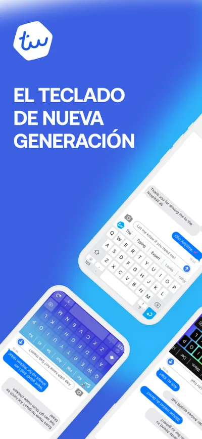 Captura 1 de Typewise: Teclado Hexagonal
