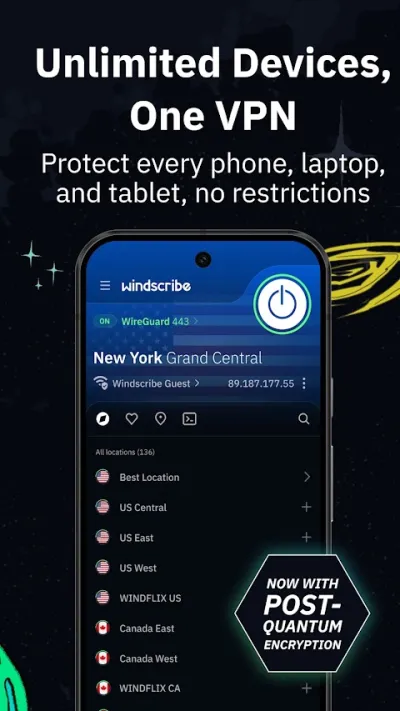 Captura 4 de Windscribe VPN