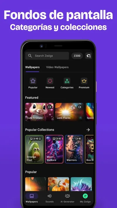 Captura 1 de ZEDGE: Fondos de Pantalla